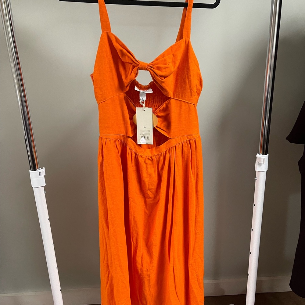 NWT Fe Noel x Target Dble Cut Out Midi Dress - XL - Picture 3 of 5